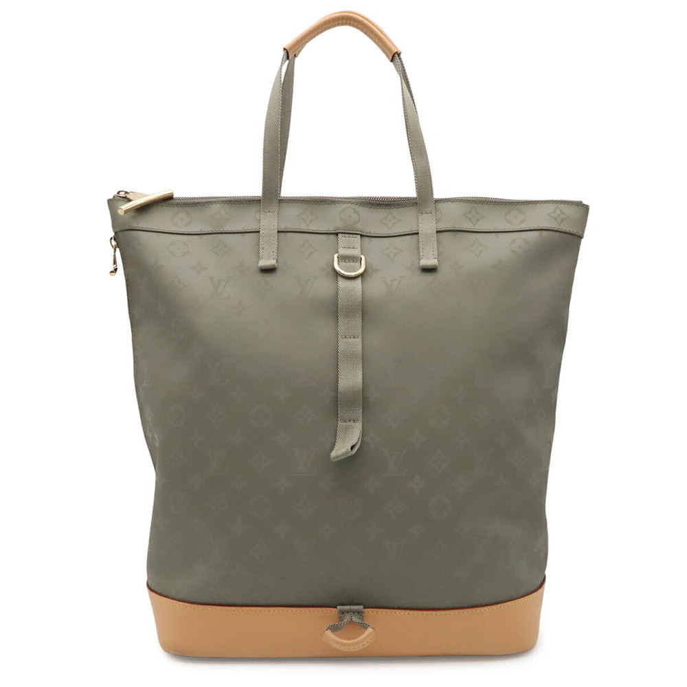 LOUIS VUITTON Louis Vuitton Monogram Titanium Zipped Tote Bag Large Backpack ...